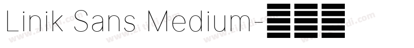 Linik Sans Medium字体转换